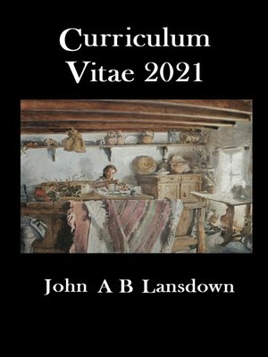 cover image of Curriculum Vitae 2021